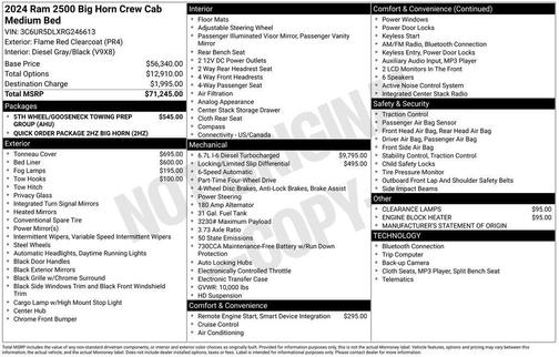 2024 RAM 2500 Big Horn Crew Cab 4x4 6'4' Box