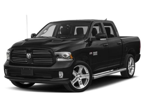 Brilliant Black Crystal Pearlcoat 2018 RAM 1500 Night Crew Cab 4x4 5'7' Box