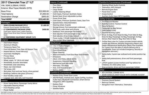 2017 Chevrolet Trax LT