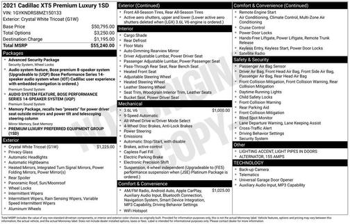 2021 Cadillac XT5 Premium Luxury