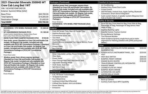 2021 Chevrolet Silverado 3500 WT