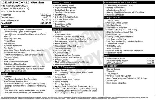 2022 Mazda CX-5 2.5 S