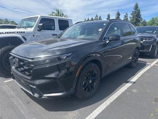 Crystal Black Pearl 2024 Honda CR-V Hybrid Sport FWD