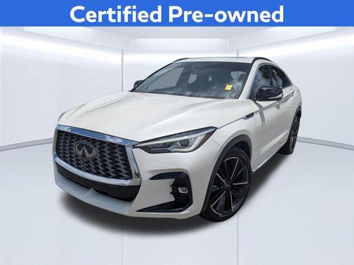 Majestic White 2022 INFINITI QX55 LUXE