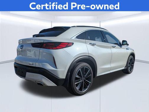 Radiant White 2025 INFINITI QX55 ESSENTIAL