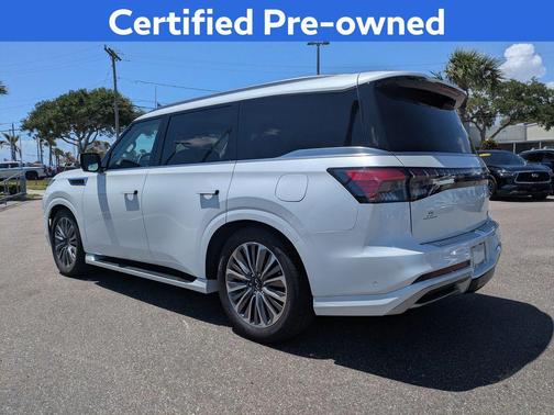 Radiant White 2025 INFINITI QX80 SENSORY AWD
