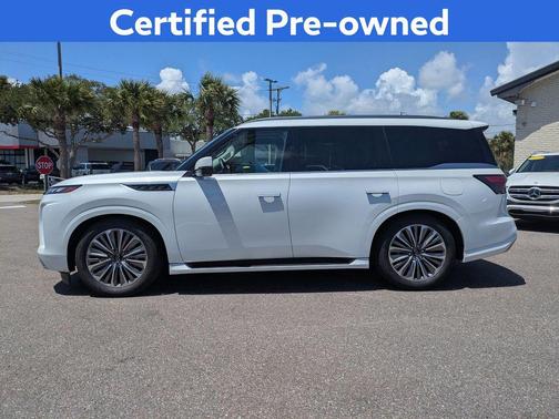 Radiant White 2025 INFINITI QX80 SENSORY AWD