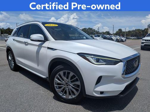 Radiant White 2023 INFINITI QX50 LUXE