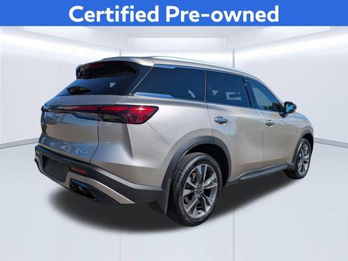 Warm Titanium 2025 INFINITI QX60 Luxe