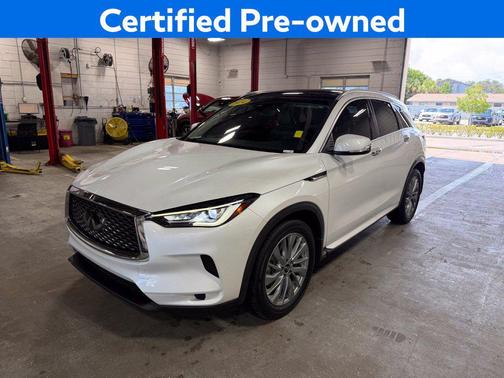 Radiant White 2024 INFINITI QX50 LUXE