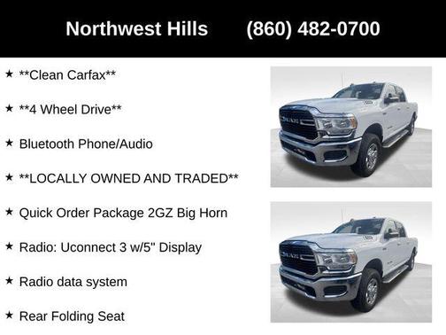 2021 RAM 2500 Big Horn Crew Cab 4x4 6'4' Box