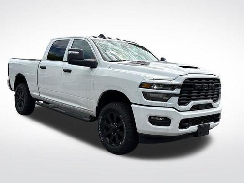 Bright White 2026 RAM 2500 Black Express Crew Cab 4x4 6'4' Box