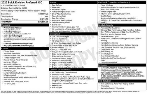 2025 Buick Envision Preferred AWD