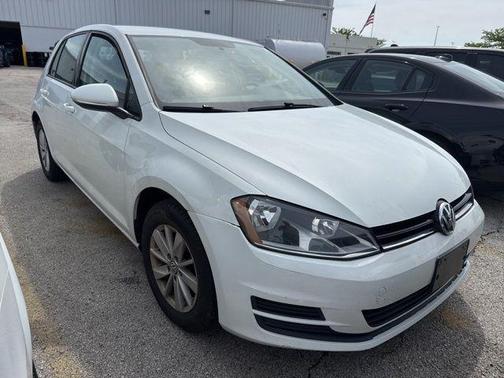 Pure White 2016 Volkswagen Golf TSI S 4-Door