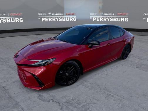 Supersonic Red/Midnight Black Metallic 2025 Toyota Camry XSE