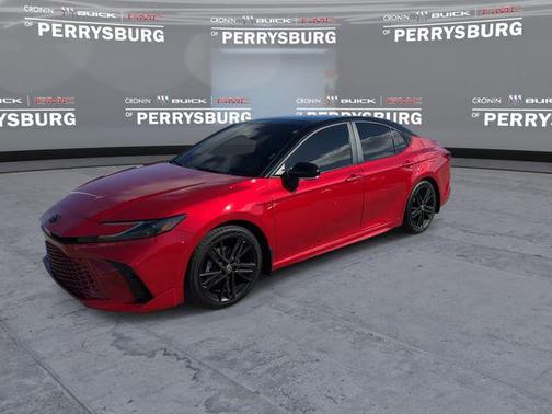Supersonic Red/Midnight Black Metallic 2025 Toyota Camry XSE