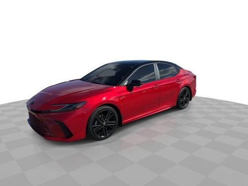 Supersonic Red/Midnight Black Metallic 2025 Toyota Camry XSE