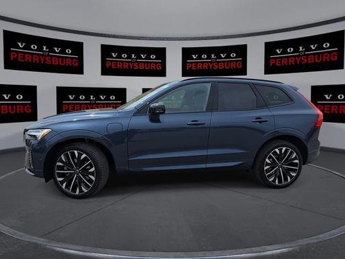 Denim Blue Metallic 2026 Volvo XC60 Plug-In Hybrid Ultra, T8 AWD Electric/Gasoline, Dark