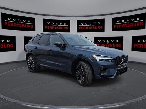 Denim Blue Metallic 2026 Volvo XC60 Plug-In Hybrid Ultra, T8 AWD Electric/Gasoline, Dark