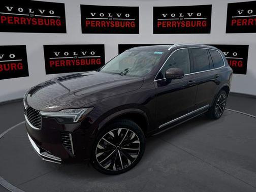 Mulberry Red Metallic 2026 Volvo XC90 Plus, B5 AWD Gas (mild hybrid), Gasoline, Bright, 7 Seats