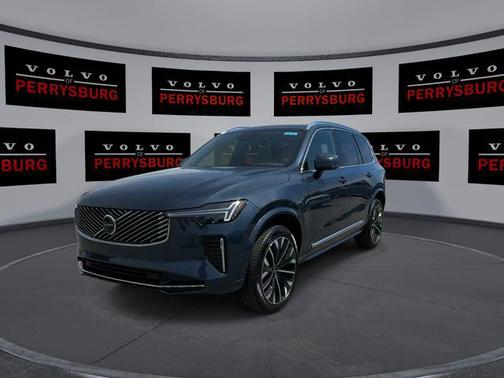 Denim Blue Metallic 2026 Volvo XC90 Plus, B6 AWD Gas (mild hybrid), Gasoline, Bright, 7 Seats