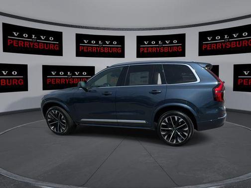 Denim Blue Metallic 2026 Volvo XC90 Plus, B6 AWD Gas (mild hybrid), Gasoline, Bright, 7 Seats
