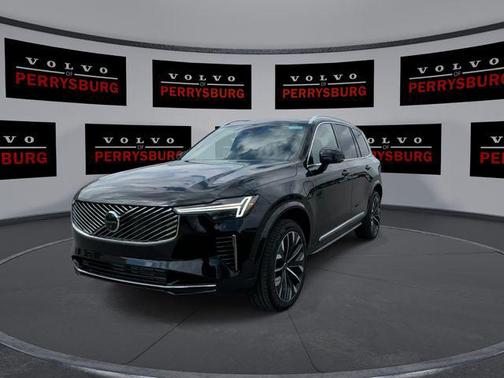 Onyx Black Metallic 2026 Volvo XC90 Plug-In Hybrid Ultra, T8 AWD, Electric/Gasoline, Bright, 6 Seats