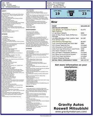 2020 Porsche Cayenne Cayenne