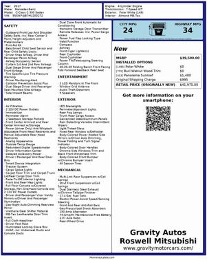 2017 Mercedes-Benz C-Class C 300