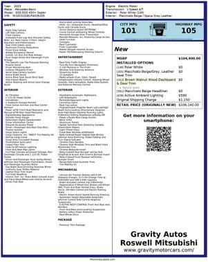 White 2023 Mercedes-Benz EQS 450 4MATIC