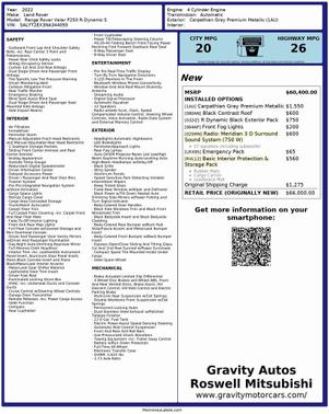 2022 Land Rover Range Rover Velar P250 S R-Dynamic