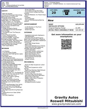 2022 Ford Mustang EcoBoost Premium