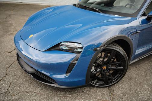 Blue 2021 Porsche Taycan 4S