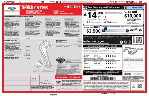 2021 Ford Shelby GT500 Base