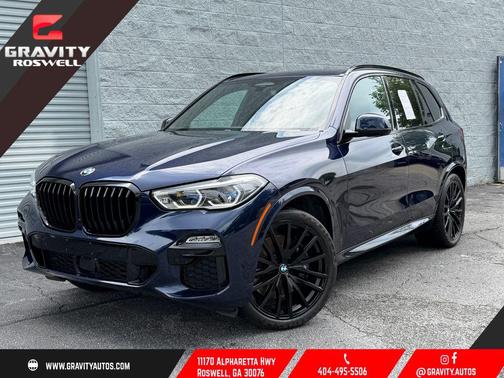 Blue 2021 BMW X5 M50i