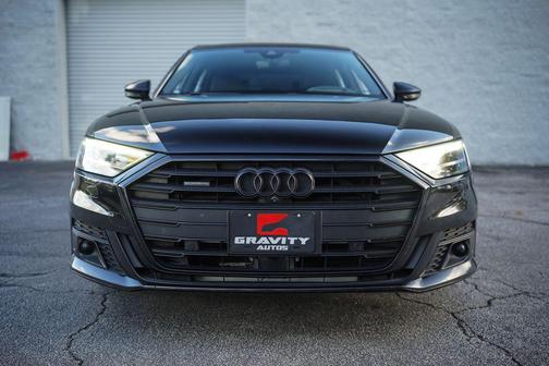 Mythos Black Metallic 2021 Audi A8 L 55