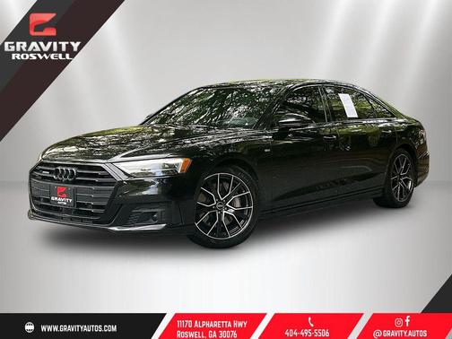 Mythos Black Metallic 2021 Audi A8 L 55