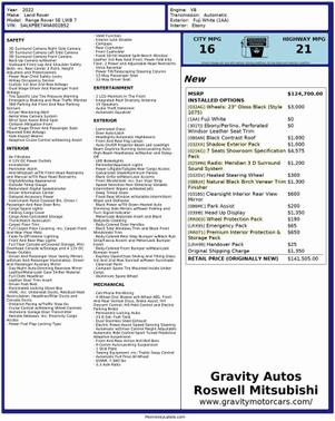 2022 Land Rover Range Rover P530 SE