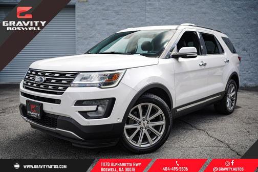 White Platinum Clearcoat Metallic 2017 Ford Explorer Limited
