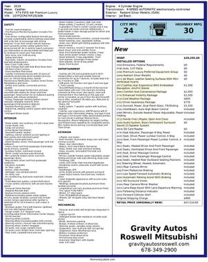 Radiant Silver Metallic 2019 Cadillac XT4 Premium Luxury