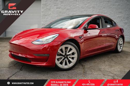 Red Multi-Coat 2022 Tesla Model 3 Standard Range