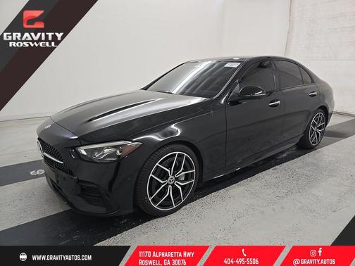 Obsidian Black Metallic 2023 Mercedes-Benz C-Class Sedan