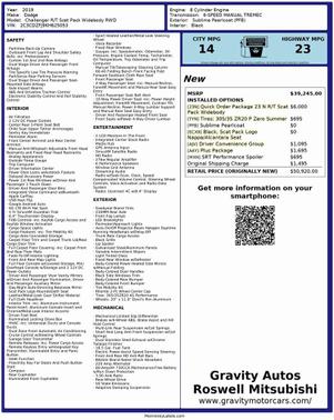 2019 Dodge Challenger R/T Scat Pack Widebody