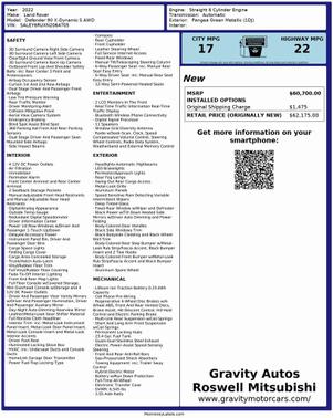 2022 Land Rover Defender 90 X-Dynamic S