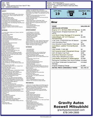 2020 RAM 1500 Laramie