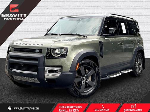 Pangea Green Metallic 2023 Land Rover Defender 110 SE