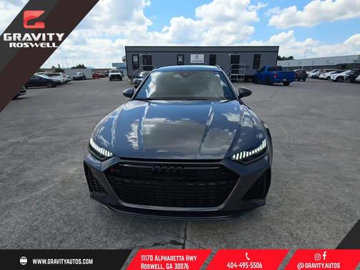 Gray 2021 Audi RS 6 Avant 4.0T
