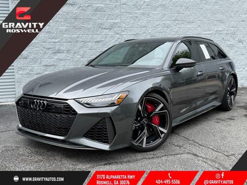 Gray 2021 Audi RS 6 Avant 4.0T