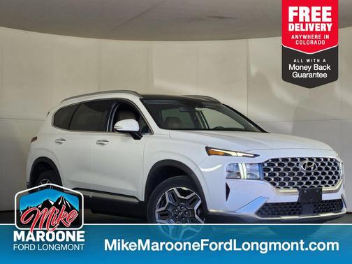 Quartz White 2022 Hyundai SANTA FE HEV SEL Premium