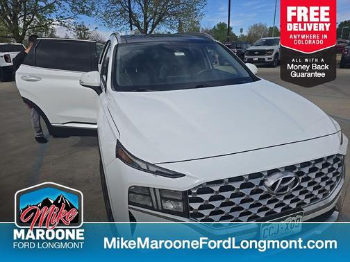 Quartz White 2022 Hyundai SANTA FE HEV SEL Premium